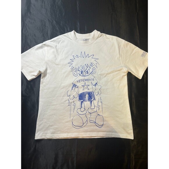 Vetements tee kid blue white size small - Picture 1 of 4